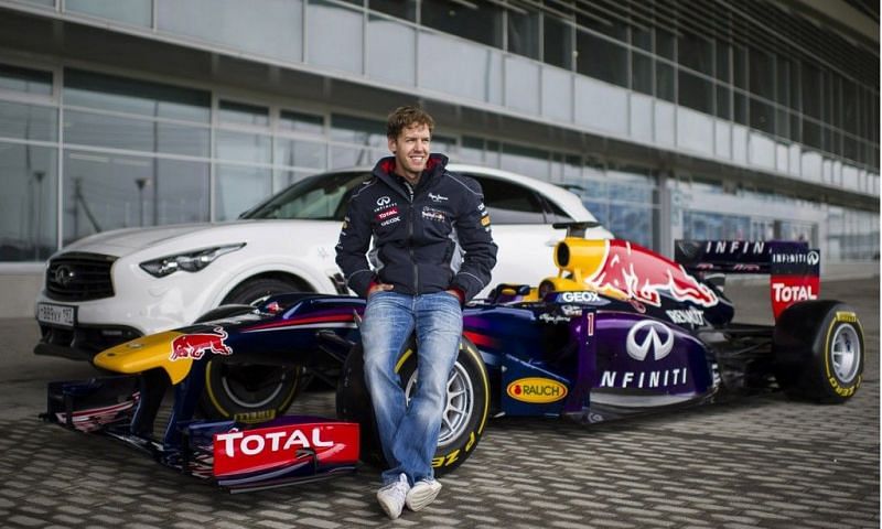 Photo of Sebastian Vettel Infiniti FX  - car
