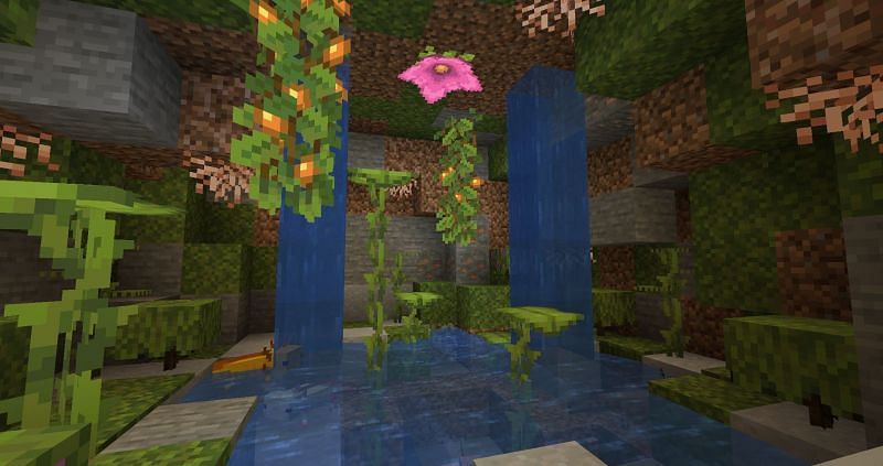 Lush Caves Biome In Minecraft Caves Cliffs Update All You Need To Know