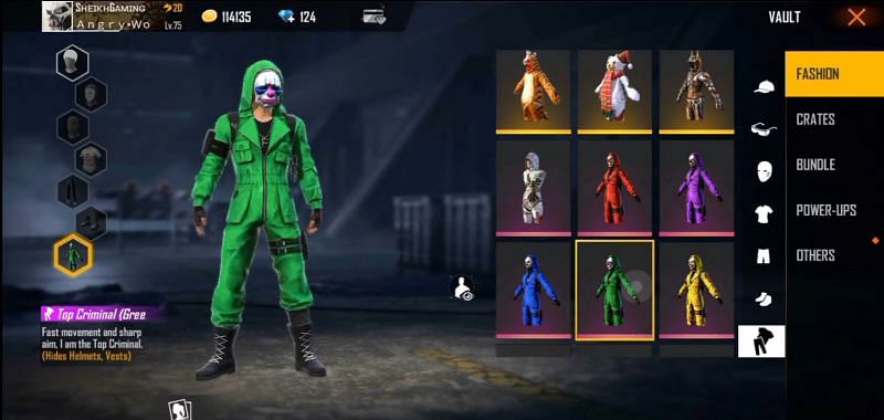 List Of All Criminal Bundles Released In Free Fire So Far