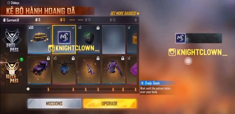 Free Fire Season Elite Pass Price Pre Order Reward And Leaked