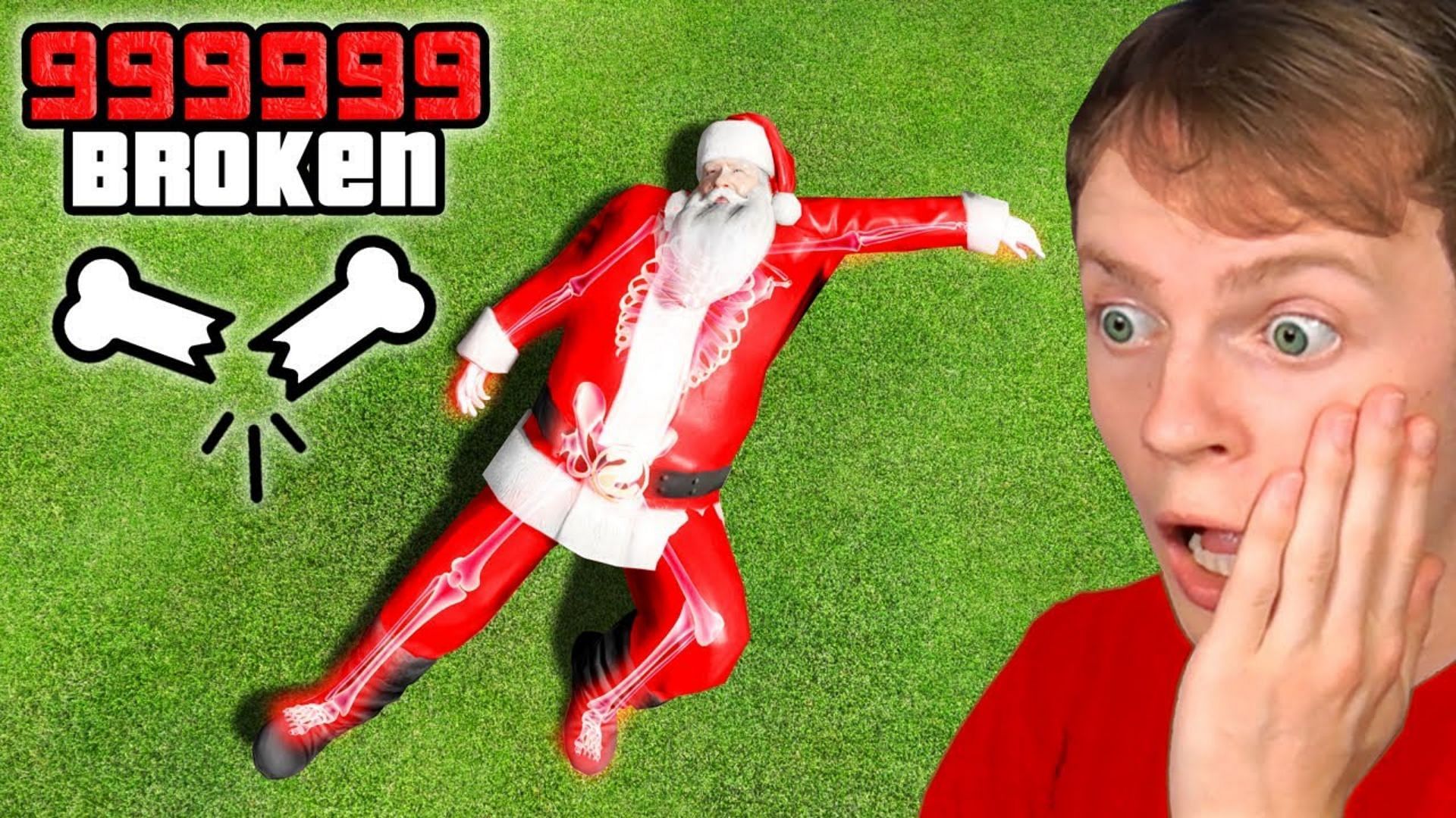 Gta Streamer Nought Attempts To Break Every One Of Santa Claus Bones