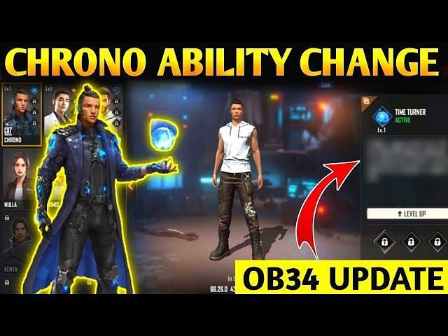 Free Fire OB34 Advance Server Skyler Nerf Chrono Buff And Other