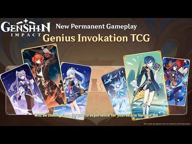 Genshin Impact Trading Card Game Genius Invokation Tcg Leaks And