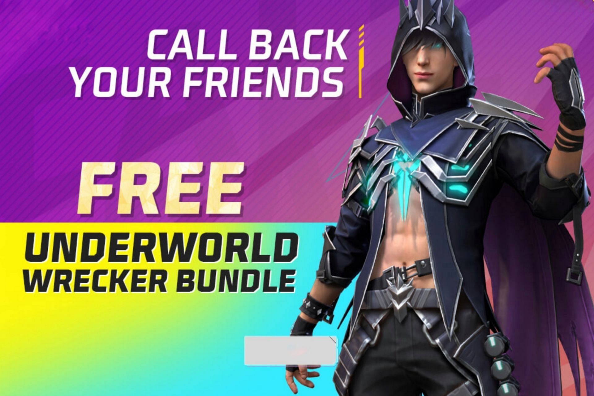 How To Get Free Underworld Wrecker Bundle From Free Fire Max Callback Event