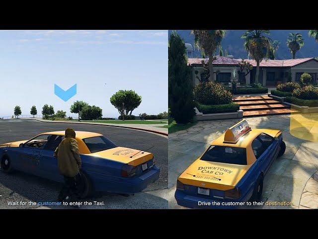 Gta Online Taxi Work Missions Finally Available From Downtown Cab Co