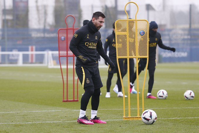 Lionel Messi Spotted In PSG Training After Being Rested For French Cup