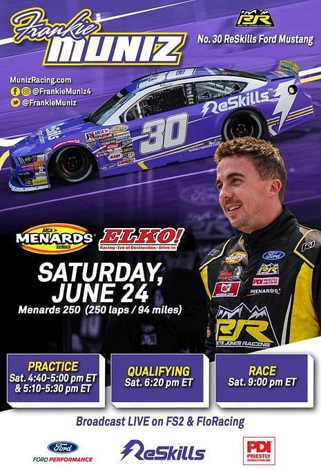 Frankie Muniz Sets Sights On An Xfinity Or A Truck Series Drive In The