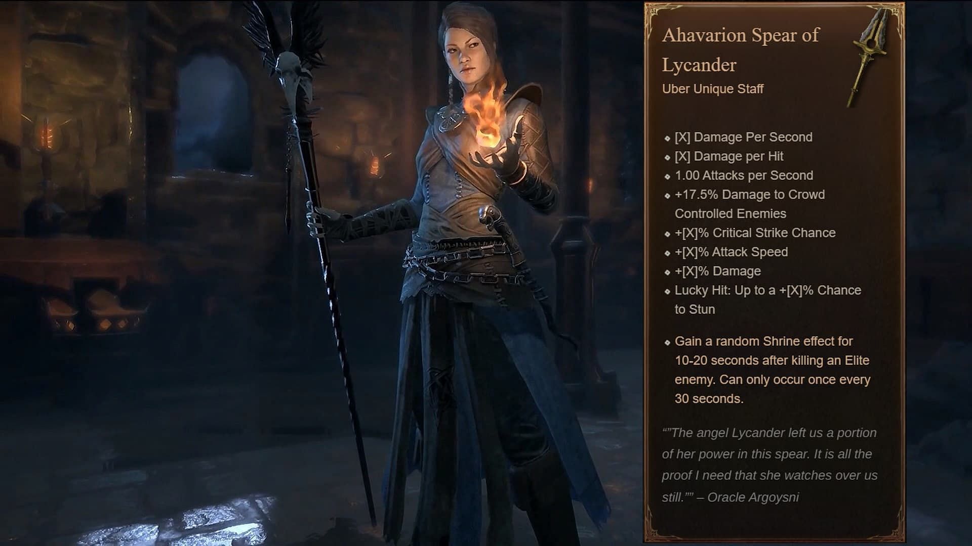 Diablo 4 Ahavarion Spear Of Lycander How To Get Unique Effects