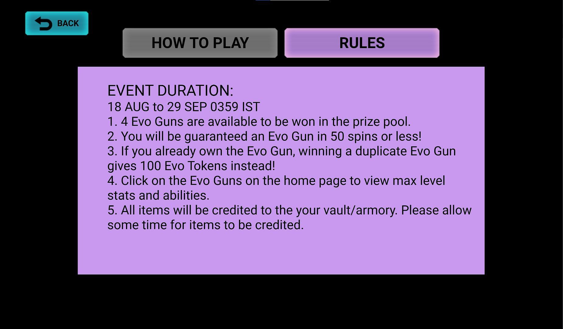 Free Fire Max Evo Vault Event Evo Gun Skins Price And More