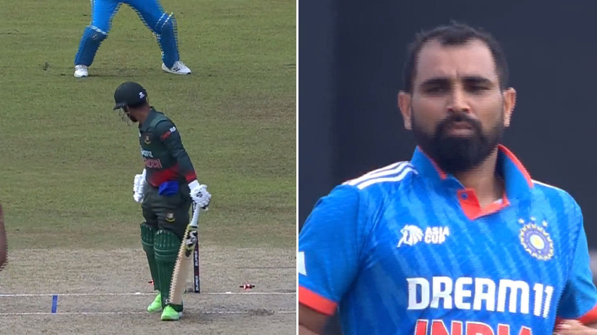 Watch India S Mohammed Shami Cleans Up Liton Das With An Absolute