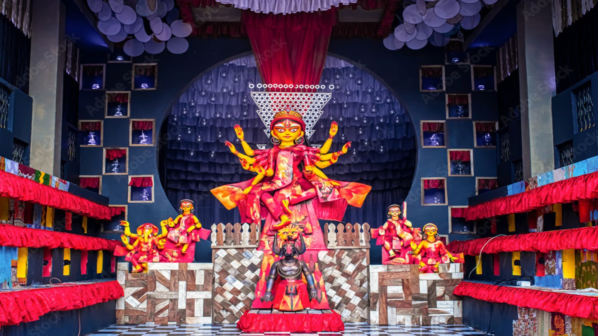 Minecraft Inspired Durga Puja Pandal In Radhanagar Tripura Will Leave