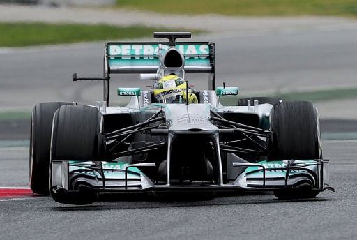 Rosberg outshines rivals on testing day