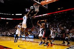 LeBron's late layup stretches Heat win streak