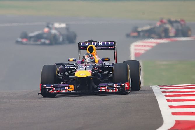 Sebastian Vettel becomes four-time world champion with emphatic drive in India