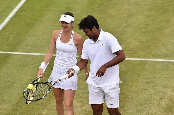 Leander Paes-Martina Hingis through to the semifinals of Wimbledon 2015