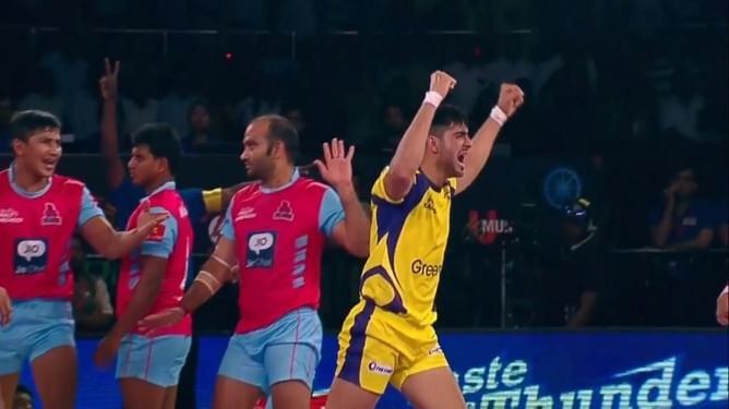 Pro Kabaddi: Telugu Titans draw against Jaipur Pink Panthers 39-39