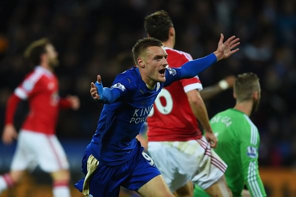 Jamie Vardy breaks Premier League record as Leicester City draw 1-1 with Manchester United