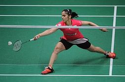 Saina Nehwal beats Wang Shixian 21-16 21-19 in the quarterfinals of the Badminton Asia Championships 2016