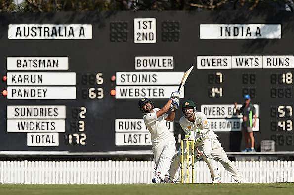 Manish Pandey's 76-ball 77 the highlight of first day of India A's match against Australia A
