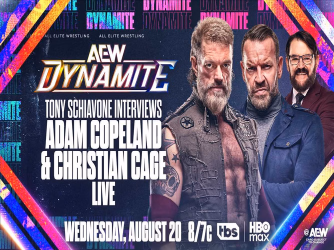 AEW Dynamite Live Results (August 20, 2025): Adam Copeland and Christian Cage are back; Former WWE star to be attacked?