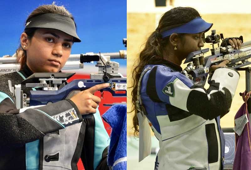 Elavenil Valarivan, Apurvi Chandela women's 10m Air rifle ...