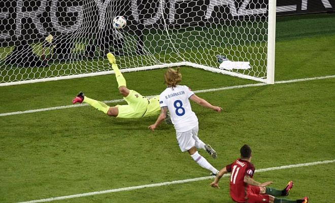 The moment that created history for Iceland.