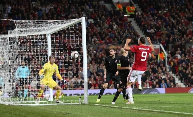 Here's the goal from Ibrahimovic that gave Man Utd a 1-0 lead. 