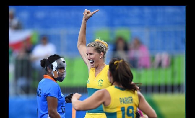 Jodie Kenny has been a menace for India, scoring 2 of the 6 goals.