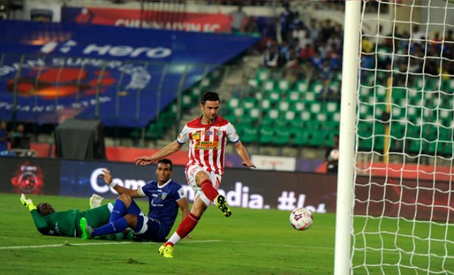 Here's Atletico's goal scored by Postiga