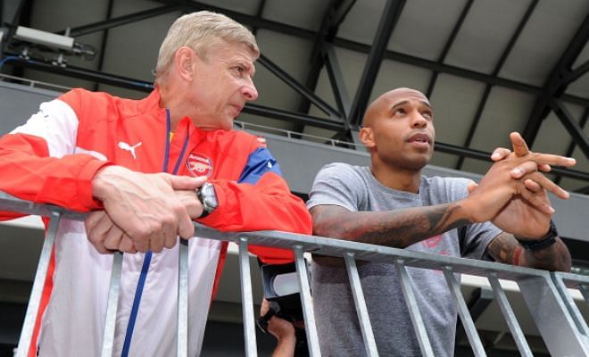 HENRY STRAIGHT BACK TO COACHING?Thierry Henry left Arsenal yesterday after a fall out with Arsene Wenger but it looks like he's already got 2 other coaching job offers on his table!Watford and West Ham United are reportedly the clubs to have made an offer to the Arsenal legend who is currently working as a pundit for Sky Sports.