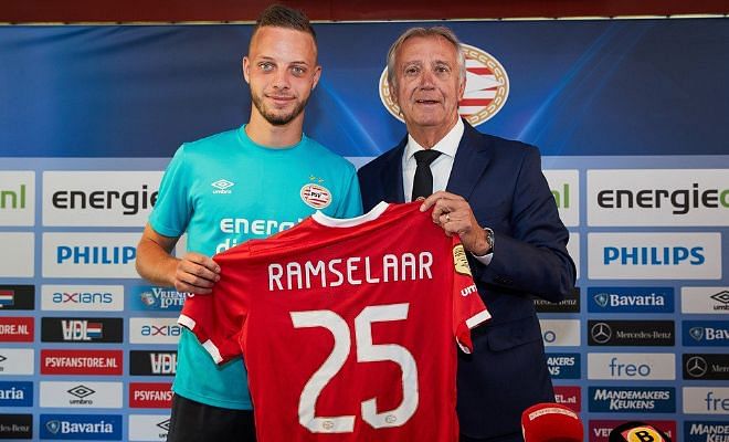 PSV Eindhoven sign RamselaarBart Ramselaar has joined PSV from Utrecht for an undisclosed fee on a five-year contract.