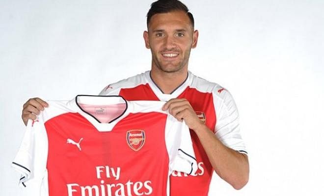 THIS IMAGE IS NOT PHOTOSHOPPED!Arsenal has finally landed a striker to the Emirates with the signing of Spanish international Lucas Perez. He arrives from Deportivo where he scored 17 goals last season. 