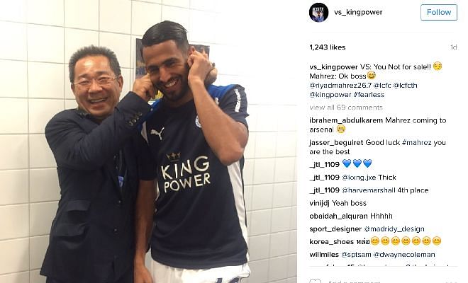 Mahrez has made a decision and what a way to announce it! 