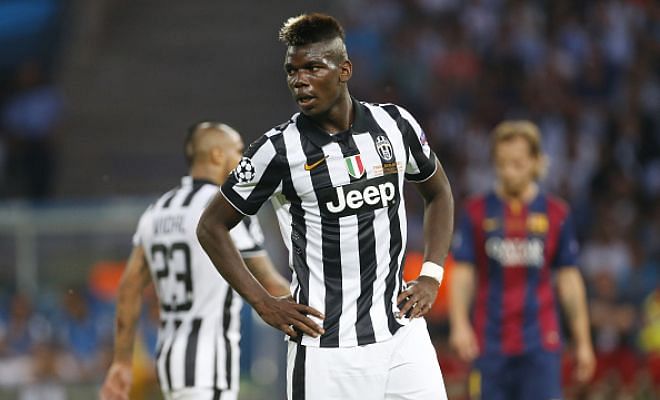 Four possible destinations for Juventus' Paul Pogba with Manchester City, Real Madrid, Barcelona and PSG in the line with a possible four-way £60million battle this transfer window. (Mirror)