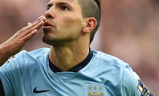 Real Madrid are keeping tabs on Manchester City's Sergio Aguero at the Copa America. [AS]