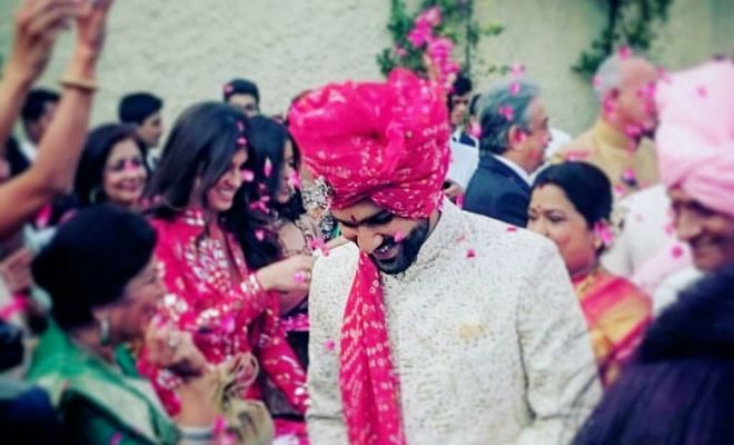 The groom - Rohit Sharma. (Photo via his official Facebook page)