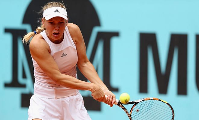Wozniacki Hot Shot: WTA Madrid 2R | Tennis Video