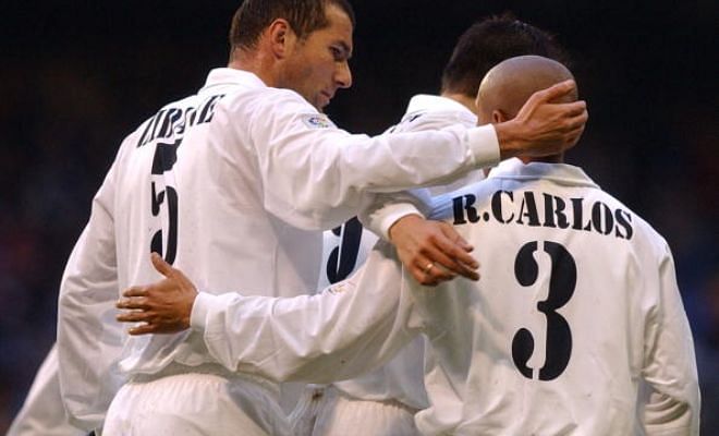 Real Madrid Castilla's current manager Zinedine Zidane and Roberto Carlos had played together at Real Madrid, and the two share quite the history.