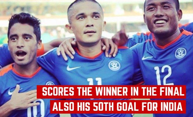 FT: India 2-1 Afghanistan.
Yet another feather added to Sunil Chhetri's already glittering cap!