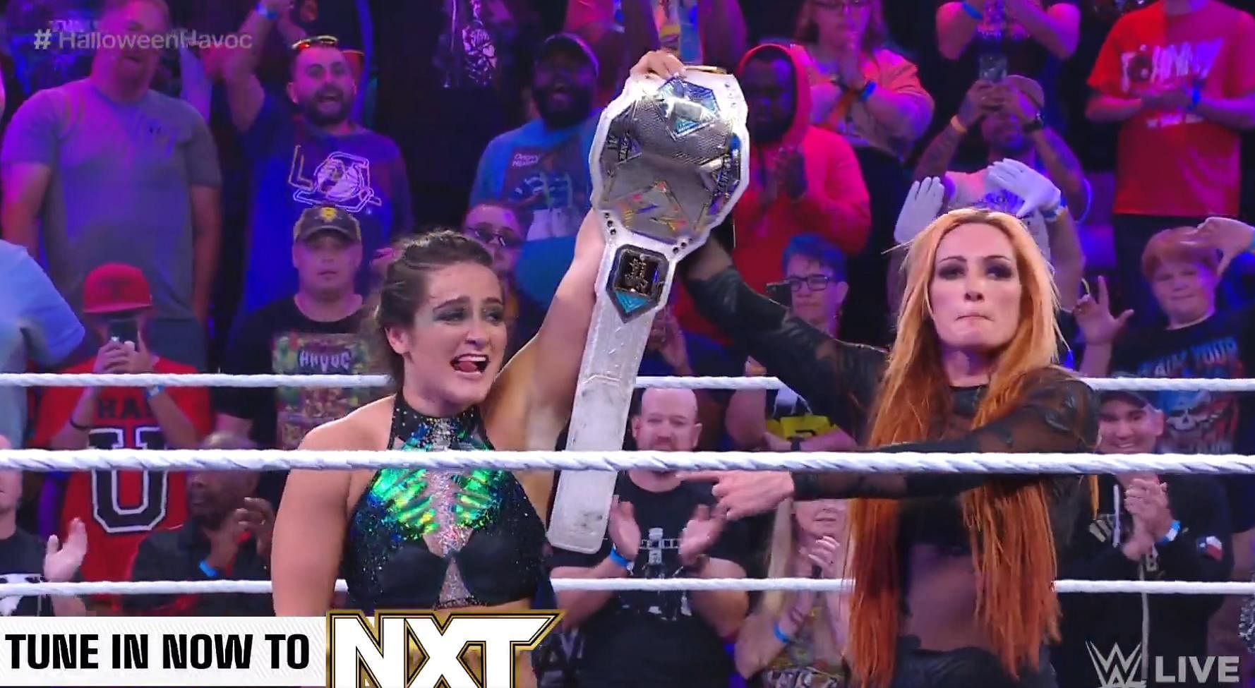 Lyra Valkyria Beats Becky Lynch To Claim NXT Women's Title While Jade  Cargill Looks On