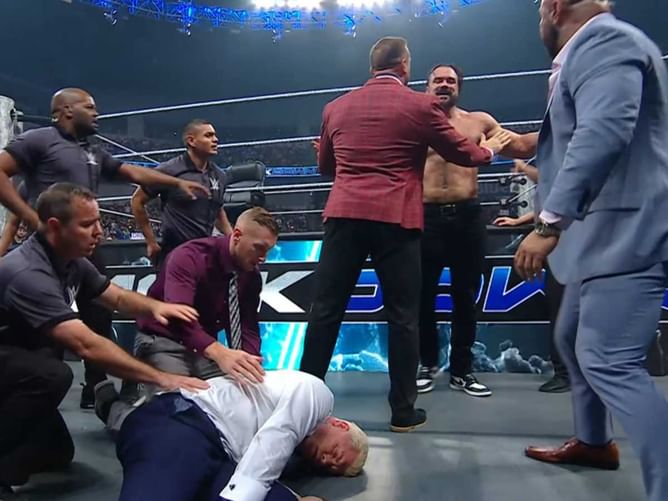 WWE SmackDown Live Results: Brock Lesnar ATTACKS wrestling legend, Cody Rhodes DESTROYED