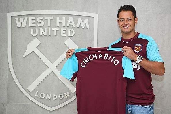 West Ham United Unveil New Signing Javier Hernandez : News Photo