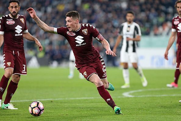 Andrea Belotti of Torino FC in action  during the Serie A... : News Photo