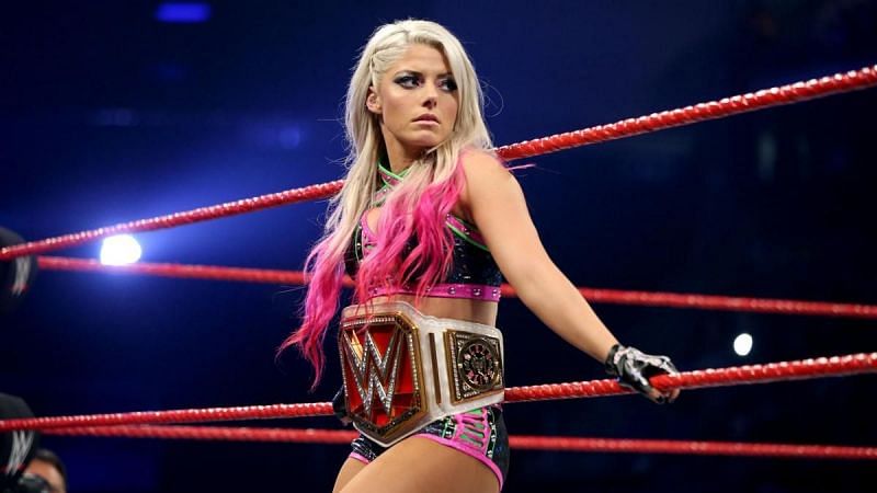 Alexa Bliss making her entrance as the RAW Women&#039;s Champion