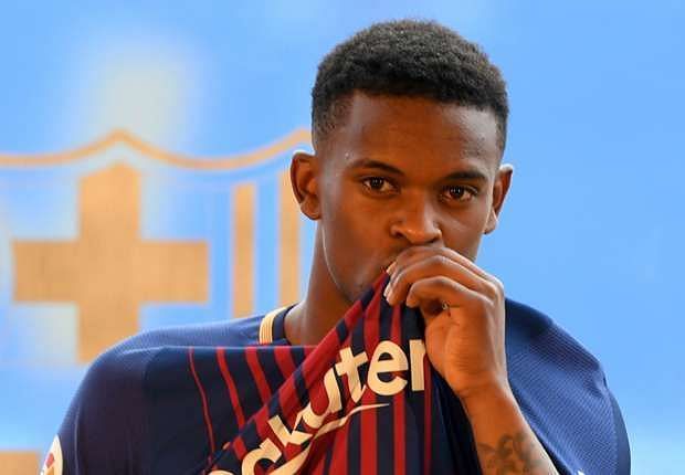 Semedo at his unveiling in Barcelona