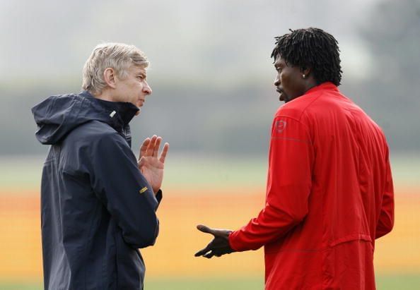 Arsene Wenger Emmanuel Adebayor