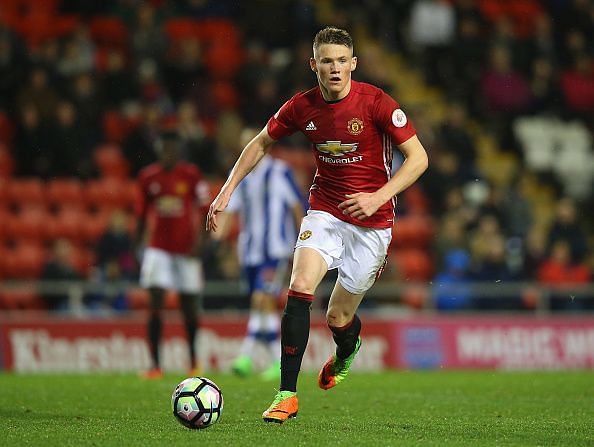 McTominay announced himself in fitting fashion when he started for the Red Devils in their final match of the season