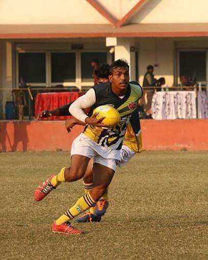 Amaresh in action during a rugby match.