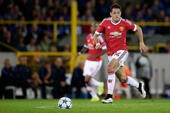 Champions league play-offs - &#039;Club Brugge v Manchester United&#039; : News Photo