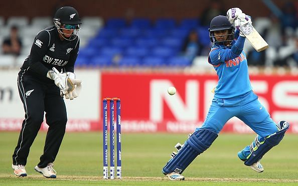 Mithali Raj scored a magical hundred to guide her team to a huge first innings total.